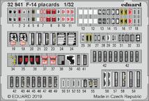 F-14 placards 1/32 