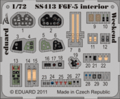 F6F-5　内装　接着剤塗布済　ウィークエンド 1/72 