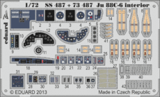 Ju 88C-6　内装　接着剤塗布済 1/72 