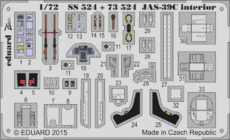 JAS-39C　内装　接着剤塗布済 1/72 