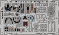 Mirage F.1 interior 1/72 