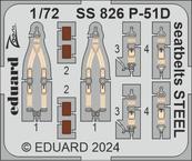 P-51D seatbelts STEEL 1/72 