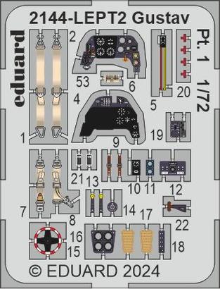 Bf 109G-6 PE-set 1/72  - 1