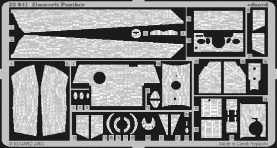 Zimmerit Panther 1/72 