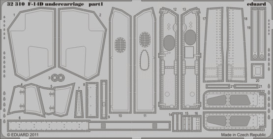 F-14D undercarriage 1/32  - 1