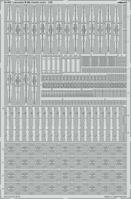 Lancaster B Mk.I bomb racks 1/32 