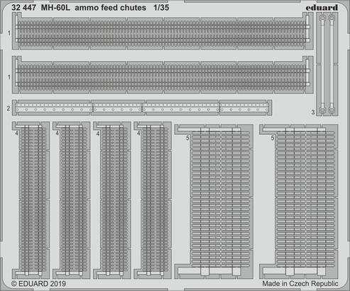 MH-60L ammo feed chutes 1/35 