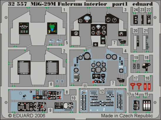 MiG-29M Fulcrum interior 1/32  - 1