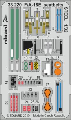 F/A-18E seatbelts STEEL 1/32 