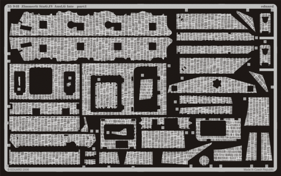 Zimmerit StuG.IV Ausf.G late 1/35  - 1