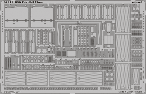 RSO Pak 40/4 75mm 1/35 