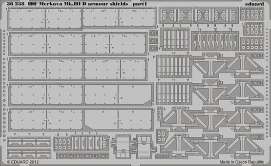 IDF Merkava Mk.IIID armour shields 1/35  - 1