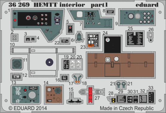 HEMTT interior - colour 1/35  - 1