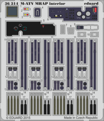 M-ATV MRAP interior S.A. 1/35 