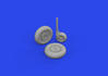 Bf 109G-10 wheels 1/72 - 1/2