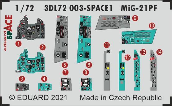 MiG-21PF SPACE 1/72  - 1