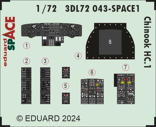 Chinook HC.1 SPACE 1/72  - 1