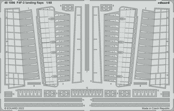 F4F-3 landing flaps 1/48 