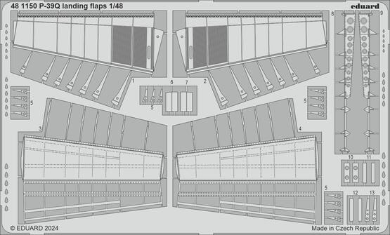 P-39Q vztlakové klapky 1/48 