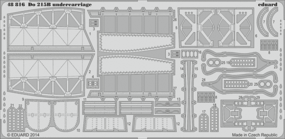 Do 215B undercarriage 1/48 