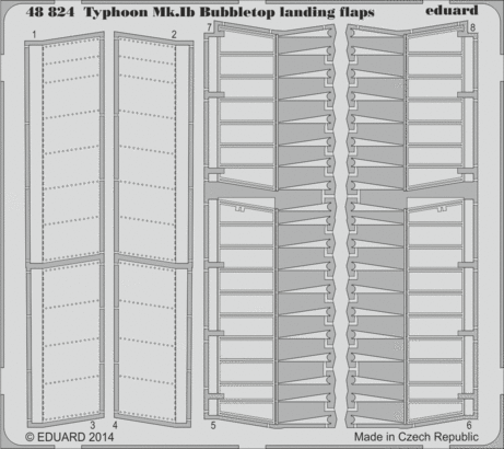 Typhoon Mk.Ib Bubbletop landing flaps 1/48  - 1
