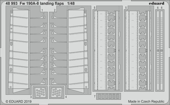 Fw 190A-8 landing flaps 1/48 