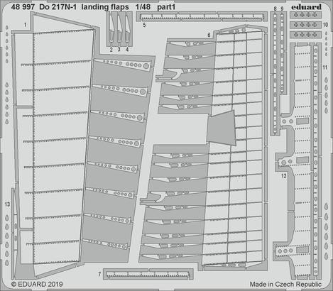 Do 217N-1 landing flaps 1/48  - 1