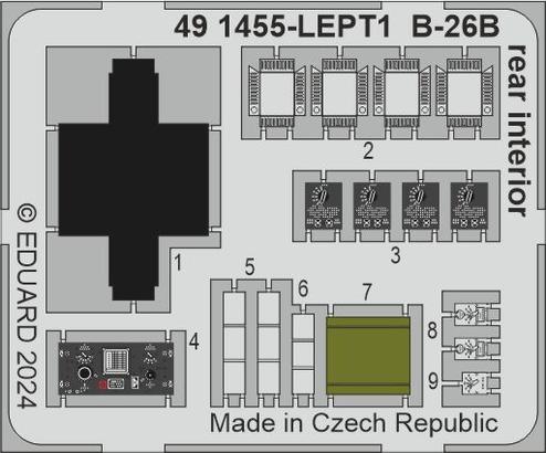 B-26B interiér zadní části trupu 1/48  - 1