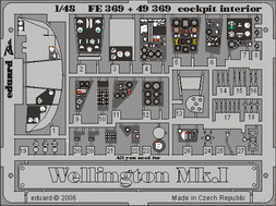 Wellington Mk.I cockpit interior 1/48  - 1