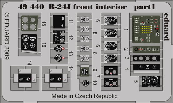 B-24J front interior 1/48  - 1