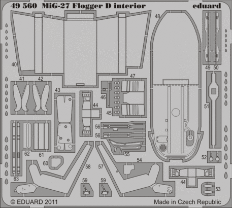 MiG-27 Flogger D interior S.A. 1/48  - 1