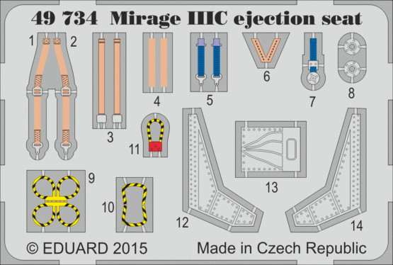 Mirage IIIC ejection seat 1/48 