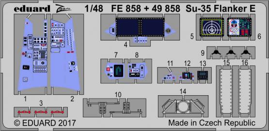 Su-35 Flanker E interior 1/48  - 1