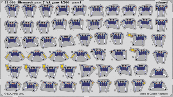 Bismarck part 7 - AA guns 1/200  - 1