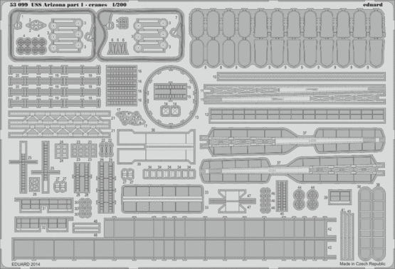 USS Arizona part 1 - cranes 1/200 