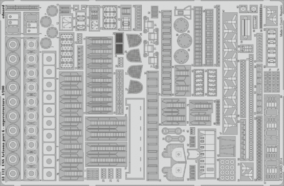 USS Arizona part 6 - superstructure 1/200 