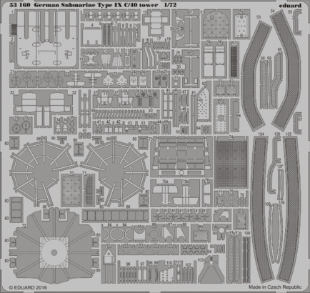 German Submarine Type IX C/40 tower 1/72 