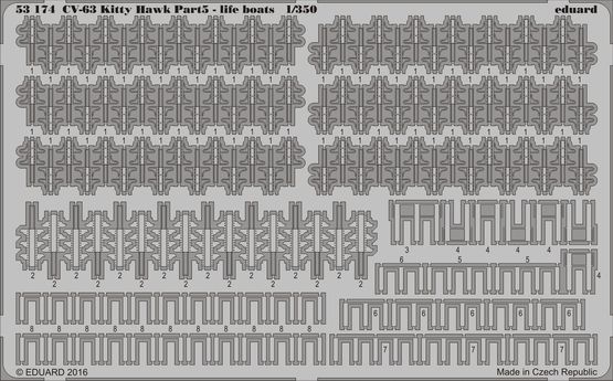 CV-63 Kitty Hawk pt.5 - life boats 1/350 