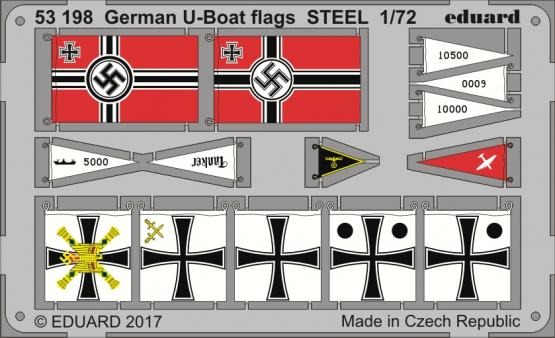 German U-boat flags STEEL 1/72 