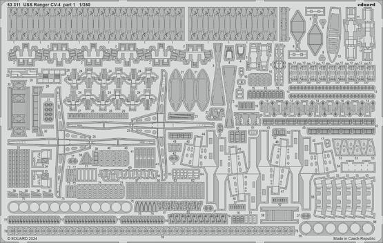 USS Ranger CV-4 část 1. 1/350 