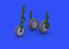 Me 262 wheels 1/32 - 1/4