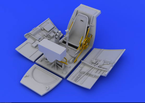 Bf 109E cockpit and radio compartment 1/48  - 1