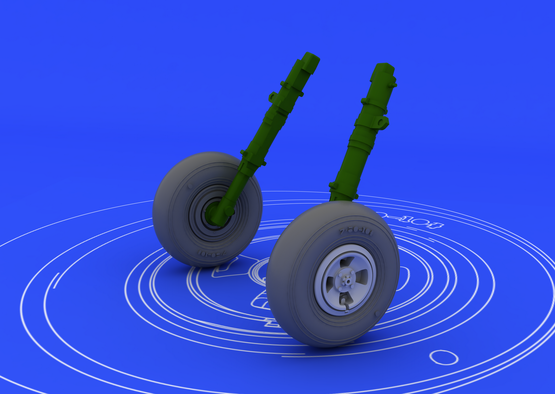 Spitfire wheels - 4 spoke 1/48  - 1