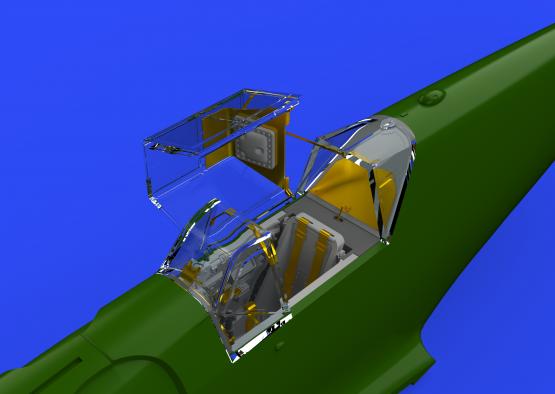 Bf 109F cockpit w/ early seat 1/48  - 1