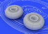 Bf 110E wheels 1/72 - 1/2