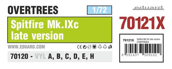 Spitfire Mk.IXc late version OVERTREES 1/72 