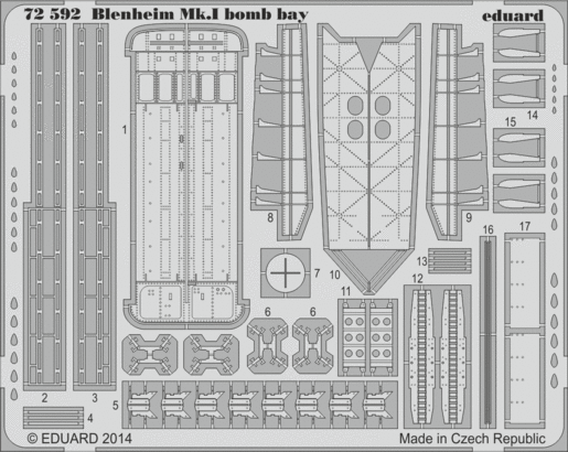 Blenheim Mk.I bomb bay 1/72  - 1