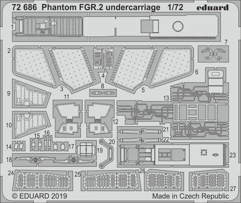 Phantom FGR.2 undercarriage 1/72 