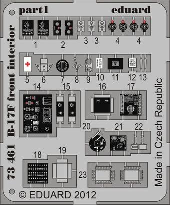 B-17F front interior 1/72 1/72  - 1