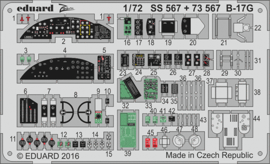 B-17G cockpit interior 1/72 1/72  - 1